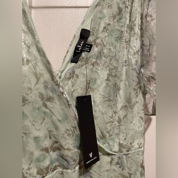 Lulu’s Dreamiest Desires Sage Green Floral Flutter Sleeve Maxi Dress - Picture 5 of 10